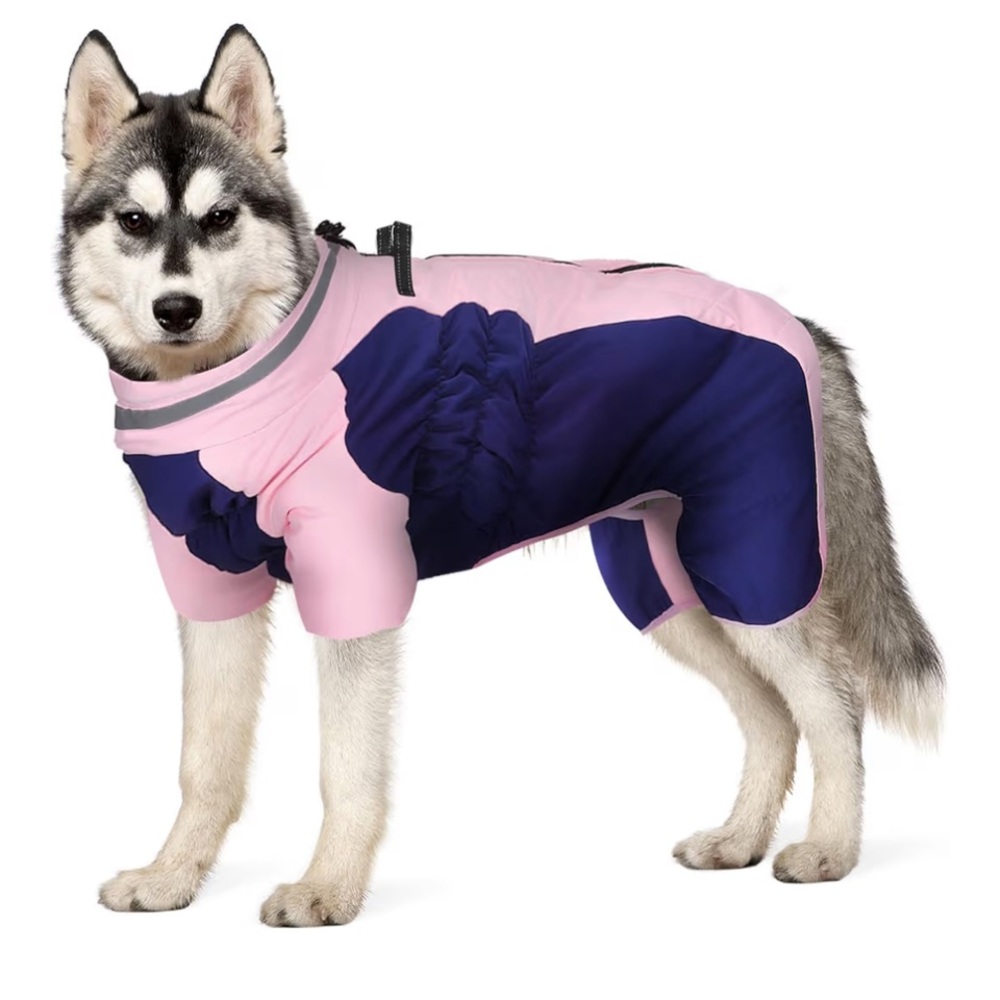 NWT Waterproof Full Body Dog Coat Onesie Medium Windproof Winter Pet Jacket